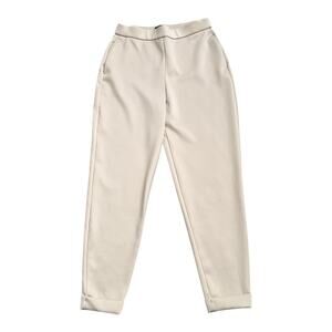 EXPRESS Womens Size XS Khaki Beige Pull On High Rise Tapered Cuffed Pants